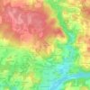 Topografische kaart Kergo-er-Hoët, hoogte, reliëf