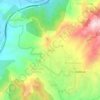 Topografische kaart Takaats, hoogte, reliëf