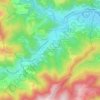 Topografische kaart Chante Lauve Sud, hoogte, reliëf