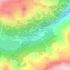 Topografische kaart Prese, hoogte, reliëf