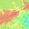 Topografische kaart Joutseno, hoogte, reliëf