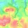 Topografische kaart Lorozan, hoogte, reliëf