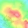 Topografische kaart Druiberg, hoogte, reliëf