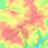 Topografische kaart Kermoin, hoogte, reliëf