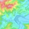 Topografische kaart Bances, hoogte, reliëf