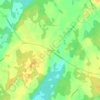 Topografische kaart Glen Buell, hoogte, reliëf