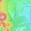 Topografische kaart La Graissière, hoogte, reliëf