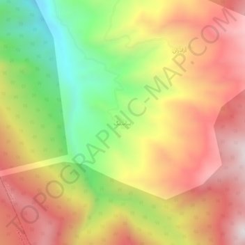 Topografische kaart ساسنگ, hoogte, reliëf