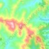 Topografische kaart San Cipriano, hoogte, reliëf