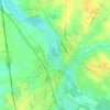 Topografische kaart Les Préaux, hoogte, reliëf