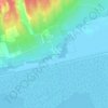 Topografische kaart Franquevaux, hoogte, reliëf