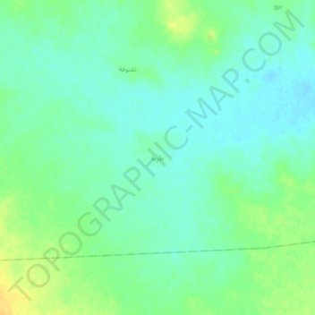 Topografische kaart Turbah, hoogte, reliëf