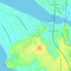 Topografische kaart Azhikode, hoogte, reliëf