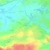 Topografische kaart La Fauconnière, hoogte, reliëf