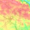 Topografische kaart Bodel, hoogte, reliëf