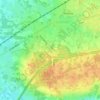 Topografische kaart Patotterij, hoogte, reliëf