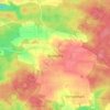 Topografische kaart Bieswang, hoogte, reliëf