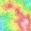 Topografische kaart Lama di Monchio, hoogte, reliëf