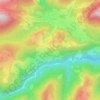 Topografische kaart Gföll, hoogte, reliëf