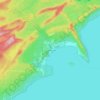 Topografische kaart Grand Portage, hoogte, reliëf