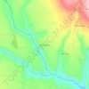 Topografische kaart Bem Querer, hoogte, reliëf