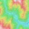 Topografische kaart Fervento di Sopra, hoogte, reliëf