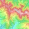 Topografische kaart Canepari, hoogte, reliëf