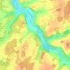 Topografische kaart Les Caillats, hoogte, reliëf