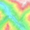 Topografische kaart Le Puy, hoogte, reliëf