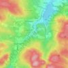 Topografische kaart Backarna, hoogte, reliëf