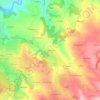 Topografische kaart La Badouillère, hoogte, reliëf