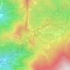 Topografische kaart Passo del Bocco, hoogte, reliëf