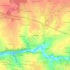 Topografische kaart La Poissonnière, hoogte, reliëf