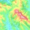 Topografische kaart Vezzolano, hoogte, reliëf