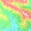 Topografische kaart Lələbağırlı, hoogte, reliëf