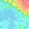 Topografische kaart La Porte, hoogte, reliëf