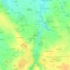 Topografische kaart La Miltière, hoogte, reliëf