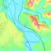 Topografische kaart Foglia, hoogte, reliëf