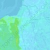Topografische kaart La Barre-de-Monts, hoogte, reliëf