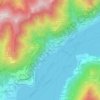 Topografische kaart Vignola, hoogte, reliëf