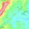Topografische kaart Cece, hoogte, reliëf