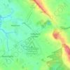 Topografische kaart Halfpenny Green, hoogte, reliëf