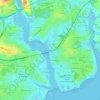Topografische kaart Kerhono, hoogte, reliëf