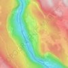Topografische kaart Grand Tare, hoogte, reliëf