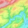 Topografische kaart Warre, hoogte, reliëf