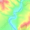Topografische kaart Shalalat kamrok, hoogte, reliëf