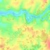 Topografische kaart Romefort, hoogte, reliëf