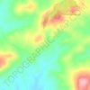 Topografische kaart La Alcaria, hoogte, reliëf