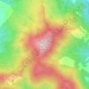 Topografische kaart Monte Castelsavino, hoogte, reliëf