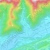 Topografische kaart Tovena, hoogte, reliëf
